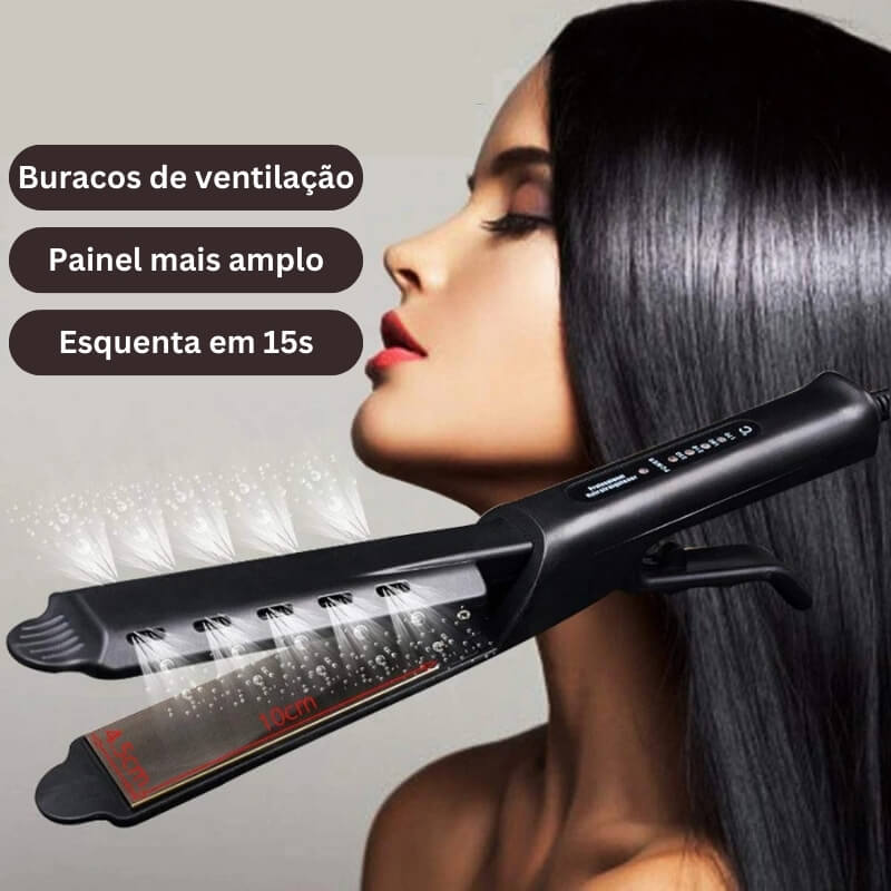 Alisador de Cabelo Profissional com 4 Níveis de Temperatura